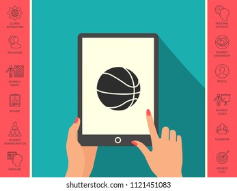 Basketball ball icon