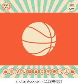 Basketball ball icon