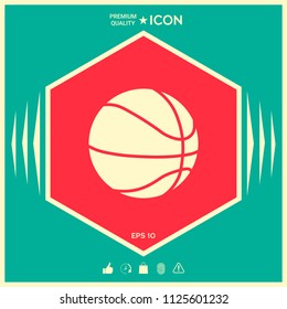 Basketball ball icon