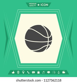 Basketball ball icon