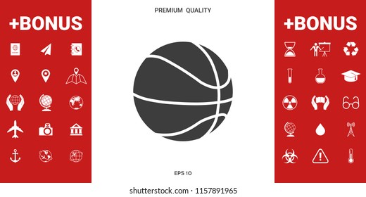 Basketball ball icon