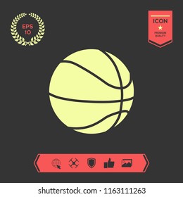 Basketball ball icon
