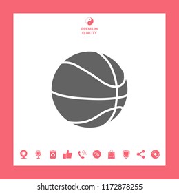 Basketball ball icon