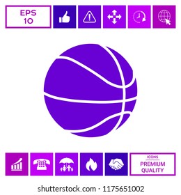 Basketball ball icon