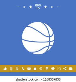 Basketball ball icon