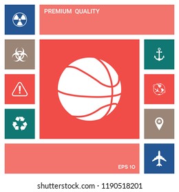 Basketball ball icon