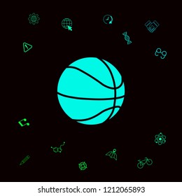 Basketball ball icon
