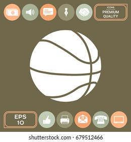 Basketball ball icon