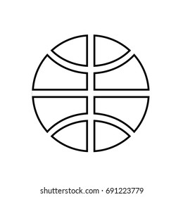 Basketball ball icon .