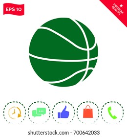 Basketball ball icon