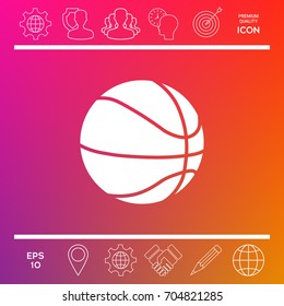 Basketball ball icon