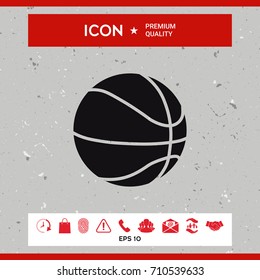 Basketball ball icon