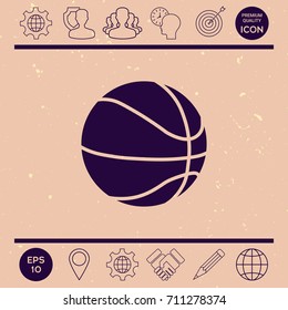 Basketball ball icon