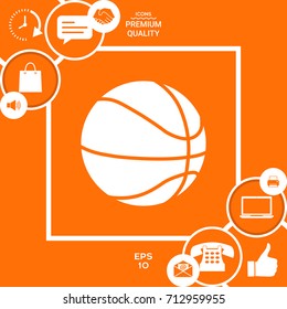 Basketball ball icon