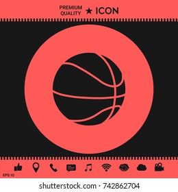 Basketball ball icon