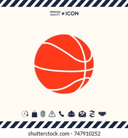Basketball ball icon