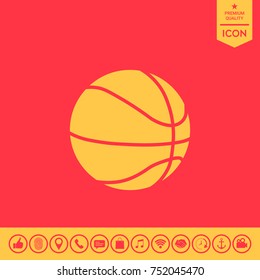 Basketball ball icon