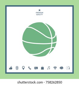 Basketball ball icon