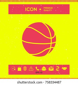Basketball ball icon