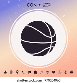 Basketball ball icon