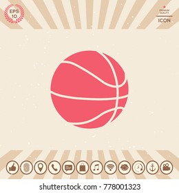 Basketball ball icon