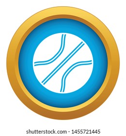 Basketball ball icon blue vector isolated on white background for any design