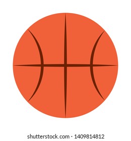 basketball ball icon cartoon isolated vector illustration graphic design