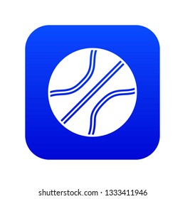 Basketball ball icon digital blue for any design isolated on white vector illustration