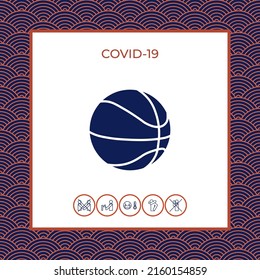 Icono de baloncesto. Elemento para su diseño