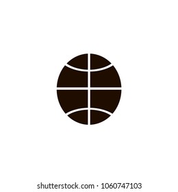 Basketball ball icon. flat design