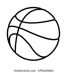 Basketball ball icon. Flat pictogram vector stock illustration. Isolated sign eps10