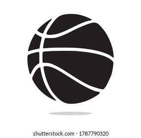 Basketball Ball Icon, Flat Vector Design