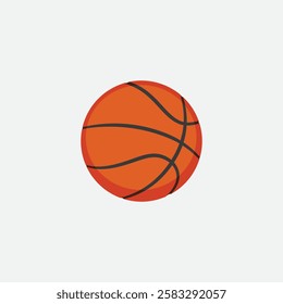 Basketball ball icon flat vector design