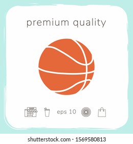 Basketball ball icon. Graphic elements for your design