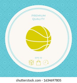 Basketball ball icon. Graphic elements for your design