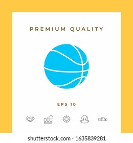 Basketball ball icon. Graphic elements for your design