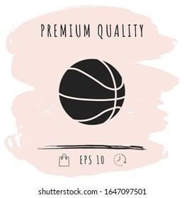 Basketball ball icon. Graphic elements for your design