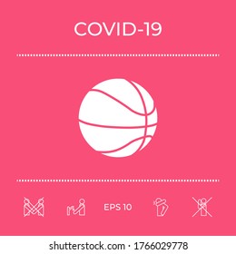 Basketballsymbol. Grafische Elemente für Ihr Design