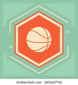 Basketball ball icon. Graphic elements for your design