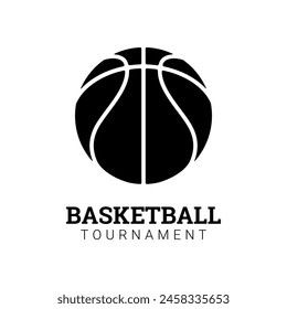 Basketball ball icon. Illustration in flat style. Vector