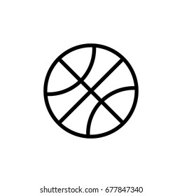 Basketball ball icon illustration isolated vector sign symbol
