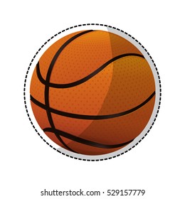basketball ball icon image vector illustration design 