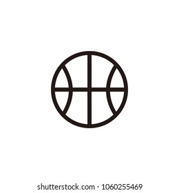 Basketball ball icon isolated on white background