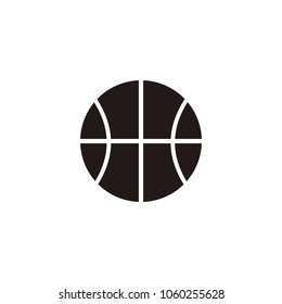 Basketball ball icon isolated on white background