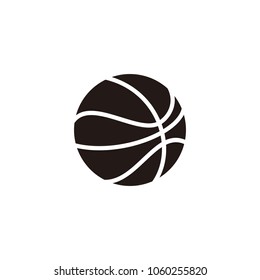 Basketball ball icon isolated on white background