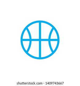 Basketball ball icon isolated on white background