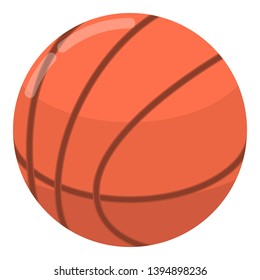 Basketball ball icon. Isometric of basketball ball vector icon for web design isolated on white background