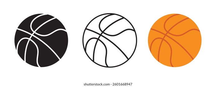 Basketball ball icon. Basketball logo vector illustration. Eps 10.
