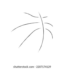 Basketball ball icon on white background