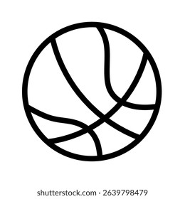 basketball ball icon on white background